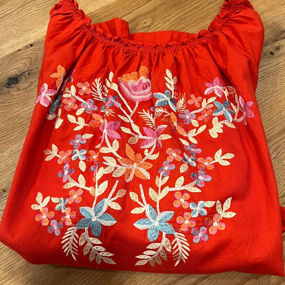 FREE PEOPLE 100% COTTON EMBROIDERED DRESS/TUNIC TOP, SIZE XS. - Picture 10 of 10